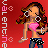 Pixel art contact sheet of a female character in pink top and jeans with long brown hair, displayed across 5 frames on red background with vertical text.