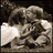 Four- shows a black-and-white photo of two people embracing, text reading 'matt and tori together forever', a color outdoor kiss scene, and a grayscale close-up of one person smiling