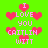 Green background with pink pixelated text and hearts, repeating 'I LOVE YOU CAITLIN WITT' in a pattern