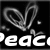 Black-and-white animated icon with a heart-shaped symbol and partial text reading 'peacLove' and '.augl'.