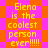 Pixelated text declares 'Elena is the coolest person ever!!!!!' over a shifting orange and pink checkered background.