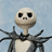 Pixelated static image of a character with large black eyes, a small mouth, and dark spiky hair against a light blue background.