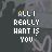 pixelated text icons displaying 'ALL I REALLY WANT IS YOU' with color variations on each word
