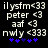 Pixelated text strings in white and blue on black background with animated heart count changes.