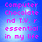 Pixelated text on blue background reads "Computer Chocolate nd T.V. r essential in my life" with pink lettering and light effects.