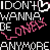 A 50x50 pixel animated buddy icon featuring repeated text and heart symbols on a black background, with alternating gray and pink color schemes across four frames.