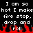 Black background with white pixelated text repeating 'I am so hot I make fire stop, drop and roll' above red flame graphics.