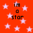 Red background with white stars and black text reading 'im a star' in four locations.