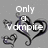 Pixelated heart-shaped design with text overlays on gray background, featuring 'Only a Vampire' and 'Can Love U Forever' phrases.