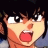 Pixelated anime-style character with dark hair and wide eyes, mouth open in a shout, next to black background with white text reading 'Anime IM' and 'com'.