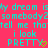Pixelated cyan text on bright pink background with green heart symbols replacing the 'Y' in PRETTY, repeating across multiple lines.
