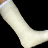 A white casted leg with red text on a black background, showing sequential animation frames of the text changing from 'O' to 'OUCH!!'.