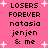 Pixelated text on pink background with white stars, displaying repeated phrases in black block letters.