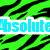 Green and blue tiger-stripe background with "AbsoluteEquine" text above two horse-related images, one showing a rider jumping and the other a white horse in motion.