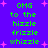 Pixelated green text on purple background with pink stars, repeating 'OMG to the hizzle frizzle whizzle' in two with slight vertical offset between frames