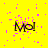 Yellow background with scattered pink pixels and five black 'Mol!' text icons arranged in a pattern