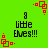 Green background with black text reading '8 little Elves!!!' and red pixelated square patterns at corners, showing animation changes in corner elements.