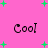 Pink background with green plus signs and four instances of the text 'Cool' in pixelated font.