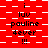 Red and white checkered background with repeated text 'i luv pauline dever' and punctuation '!!' or '!!!' in black pixelated font.