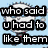 Pixelated text-based icon with black lettering on a light blue background featuring a blurred circular shape.