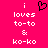 A static pixel art image with a bright pink background, displaying white text and a black heart symbol.