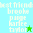 Pixelated text lists names beneath 'best friends' with star symbols on light blue and green backgrounds.