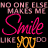 Pixelated text on black background reads 'NO ONE ELSE MAKES ME Smile LIKE YOU DO' with pink and yellow lettering.