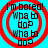 Four identical circular icons with red concentric rings on a cyan background, each displaying text 'I'm bored! Wha to do? Wha to do?' in black pixelated font.