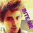 Pixelated image of a person with brown hair and light skin, wearing a white shirt, with purple text reading "DUTY FREE" on the right side.