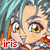 Pixelated close-up of a character with large eyes and orange hair, featuring red text reading 'iris' at the bottom left.