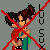 Animated contact sheet of a pixel art character in various poses with changing text elements, overlaid with red X marks on most frames.