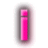 Four distinct pink text-based icons arranged in a 2x2 grid on a gray transparent background, each with soft drop shadows and rounded corners.