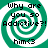 Green and white spiral background with black text reading "Why are you so Addictive?!" and "him<3" in pixelated font.