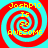 Four identical display a red and cyan spiral background with yellow text reading "JoshP10 Is So AWESOME" in pixelated font