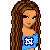Pixel art contact sheet showing multiple frames of a cartoon female character in blue crop top and black shorts with 'HX' logo, pink heart symbols, and 'hope' text.