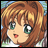 A 48x48 pixel anime-style character icon with brown hair and green eyes, paired with a black background featuring "Anime IM" text in white pixelated font and a stylized signature below it.