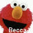 Pixelated red character with large orange nose, black eyes on white patches, wide open mouth showing teeth, and 'Beep' text at bottom.