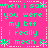 A static image with bright pink background and green pixelated text repeating 'when i said you were my bff i really did mean it' in a pattern
