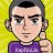 Pixelated character with short dark hair, light skin, and green eyes wears purple shirt against yellow background, giving thumbs-up gesture.
