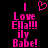 Pixelated pink text and heart symbol on black background with visible animation change in text rendering.