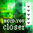 identical green-toned images showing the text 'I held you closer' with a vertical of small icons on the right side