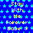 Blue background with light blue stars, yellow text repeating 'Stay with Me Forever Babe :)' in multiple