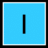 Six square display distinct text and symbols on solid backgrounds: a vertical black line on light blue, a pixelated heart on pink, 'GREEN DAY' in dark letters on green, 'and' on yellow, 'BLACK EYED PEAS' stacked on orange, and an empty gray