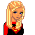 Pixel art contact sheet showing multiple frames of a female character with blonde hair and Superman-themed attire, including text panels reading "Will UB my Superman" in yellow on black backgrounds.