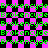 Green text reading 'Brokencyde' repeats across a black and pink checkered background in a static pixelated pattern.