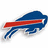 A four-quadrant image with a blue and red buffalo logo, 'Go Bills' text, 'Super Bowl 07-08' text, and a gray
