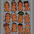 Pixelated orange cartoon figures in various poses on gray background, with one figure displaying 'YUM' text.