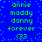 Blue background with light blue pixel dots; green text repeats 'annie maddy danny forever <33' in two , each repeated twice in vertical sequence