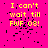 Bright pink background with yellow pixelated text reading "I can't wait till FWP 0s!" and scattered black pixels, one section grayed out.