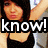 A pixelated image of a person in black clothing with overlaid text reading 'know! erica you' across multiple sections.